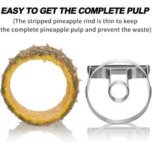 Coupe-ananas en acier inoxydable, directement de l'usine, outil de <span class=keywords><strong>cuisine</strong></span> simple pour couper les fruits en rondelles, outil pour fruits et légumes - Product Image 4