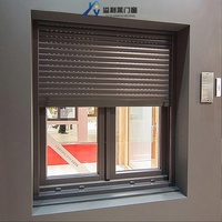 Persianas enrollables ocultas horizontales y verticales de metal para exteriores, fabricadas en China, ventanas eléctricas automáticas de aluminio antirrobo