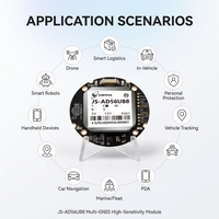 Modul Multi GNSS JS-AD56UB8 Sensitivitas Tinggi dengan Chipset M8030-KT, Dukungan AGPS, Kecepatan Pembaruan 10Hz untuk Navigasi UAV dan Robot