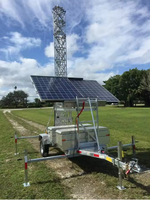 Vente en gros de tour de télécommunication mobile sur remorque COW en acier galvanisé à chaud pour mât d'antenne télescopique multi-sections 4G 5G d'urgence