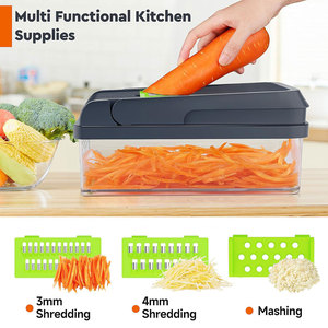 TOALLWIN Nouveau produit, gadgets de cuisine, hachoir à légumes, <span class=keywords><strong>mandoline</strong></span> à oignon, coupe-légumes multifonctionnel 12 en 1 - Product Image 2