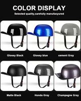 Casque de moto électrique ou semi-ouvert en ABS style gangster avec cadeaux