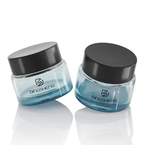 50g Luxus Private Label Hautpflege Gesichts reiniger Bleaching Gesichts maske Glas leeres Glas Hautpflege Creme Glas
