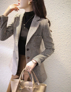 Completi Eleganti a Quadri per <span class=keywords><strong>Donna</strong></span>, Abiti di Alta Moda, Blazer di Lusso, Abbigliamento Femminile di Tendenza - Product Image 5