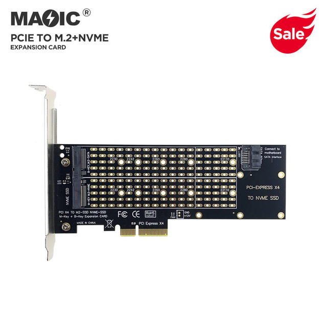 Wholesale High Speed PCI Express X4 to M2 NVME SSD Expansion Card for NVME Protocol M-key B&M Key SSD