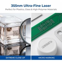 Máquina de Marcado Láser UV Voladora FK SPEEDA UV5030 de 3W 5W 10W para Botellas de Plástico y Vidrio, Empaquetado de Alta Velocidad 200m/min