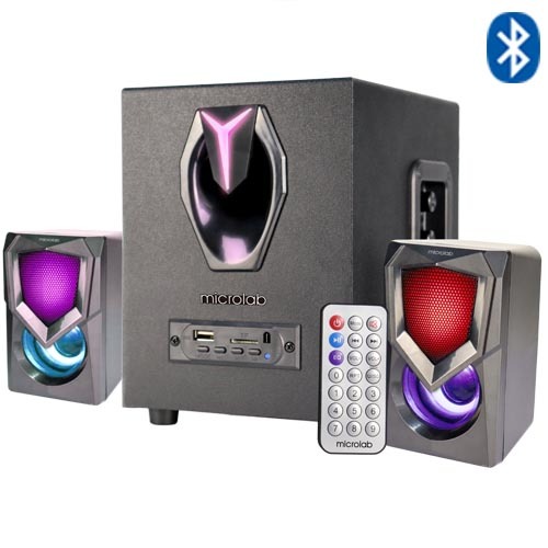 Microlab Multimedia for Speaker G101BT Remote Control RGB LED Lighting-Portable Audio Player Mobile Phone Computer Memory Card