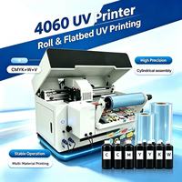 Impresora UV de Cama Plana BL Recién Mejorada 40*60 con 2 Cabezales XP600, Impresión Automática de Etiquetas con Tinta UV, 3 en 1, Precio al por Mayor