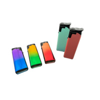 Briquet à gaz transparent coupe-vent 2024, cigarette électronique, EN13869 Europe