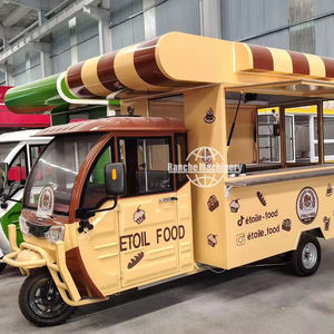 รถขายอาหารเคลื่อนที่ไฟฟ้าแบบจีน สามล้อ ทำจากสแตนเลส ทนทานต่อการเกิดสนิม สำหรับขายอาหารว่าง - Product Image 1