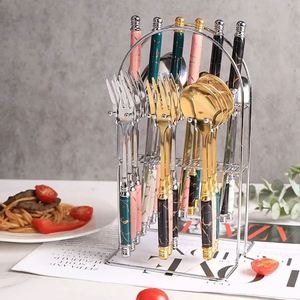 Juego de Cubiertos de Acero Inoxidable Sostenible de 24 Piezas, Estilo Lujoso, con Cuchillo, Tenedor, Cuchara y Cucharilla - Regalo Empresarial - Product Image 5