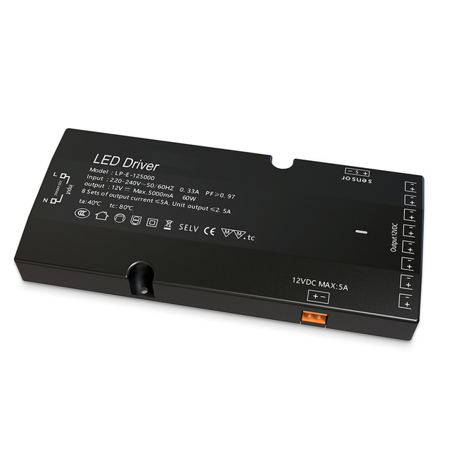 JIUAN High Quality 60W AC-DC LED Driving Power Supply Dali Dimming 12V Output 5A 220-240V Input Low Calorific Value Wireless