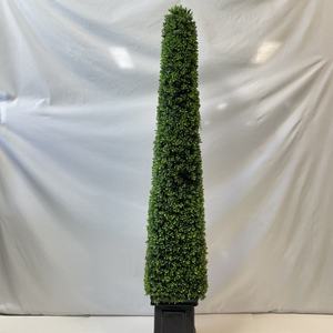 Arbustos <span class=keywords><strong>de</strong></span> boj piramidal artificial para exteriores, árbol <span class=keywords><strong>de</strong></span> <span class=keywords><strong>pino</strong></span> <span class=keywords><strong>de</strong></span> hoja perenne <span class=keywords><strong>de</strong></span> topiario sintético <span class=keywords><strong>de</strong></span> plástico para el hogar, jardín, fiestas <span class=keywords><strong>de</strong></span> cumpleaños, paisajistas - Product Image 4