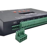 Contrôleur LED DMX512 SPI RGBW K-8000C adressable avec carte SD, programmable, 8 canaux, jusqu'à 8192 pixels, DC5V-24V 3A