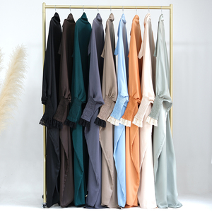 Traditionelle muslimische islamische Kleidung <span class=keywords><strong>Jilbab</strong></span> Einteiliges Gebet Abaya Solid Color Plus Size Abaya Burka Frauen Modest <span class=keywords><strong>Jilbab</strong></span> Kleid - Product Image 2