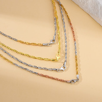 18 pouces chaîne de collier en or 14k hypoallergénique collier en argent sterling 925 nouveau style bijoux fins femmes cadeau de noël parfait