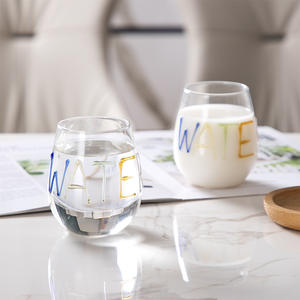 Taza de café de doble pared de vidrio de borosilicato resistente al calor con letras de monograma 3D de colores personalizados SNW - Product Image 2