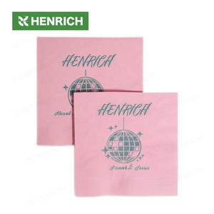 Dùng Một Lần Khăn Cưới Tùy Chỉnh Cocktail Mô Giấy Với Logo Linen Cảm Thấy Gấp Bữa Ăn Tối Khăn Ăn Cho Phục Vụ Tổ Chức Sự Kiện - Product Image 1