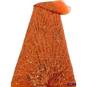 RTS Offre Spéciale lisami mariage blanc bleu marine violet bleu royal or perles de luxe paillettes grand design dentelle tissu - Product Image 1