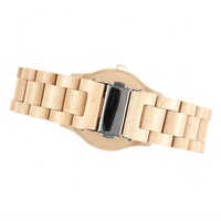 Jam tangan Quartz pria jam tangan kayu 3ATM kuarsa grosir kayu kustom baru untuk pria kustom jam tangan mode putih uniseks bulat