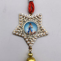 Cadeaux pampilles pendentifs de voiture avec perles motifs religieux personnalisés église gothique