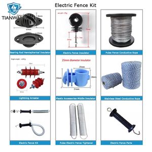 Energizer גדר חשמלית 6 רגל מוט קרקע נחושת גבוהה ספוגית תיל אלומיניום המכיל כלבים בעלי חיים מונעים חיות בר - Product Image 4