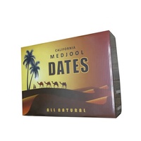 Boîtes en carton ondulées d'impression de boîte de dates de carton biodégradable de coutume-taille pour le fruit