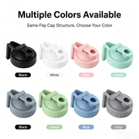 Couvercles colorés pour bocaux Mason avec bec verseur, bouchon rabattable en plastique de 70 mm à ouverture standard avec poignée