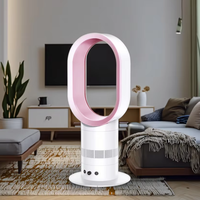 Ventilateur de refroidissement portable de bureau sans pales en plastique à faible coût, moteur DC, mécanique, faible bruit, 30W, certifié CE