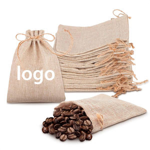 販促用米香辛料ハーブクリスマスギフト多目的再利用可能小型巾着コーヒー袋ジュート - Product Image 1