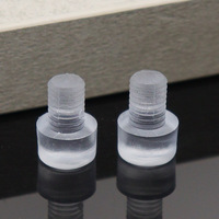 Bouchons de protection transparents en caoutchouc silicone pour meubles, anti-poussière, antidérapants, type T, pieds en caoutchouc antichoc pour armoires