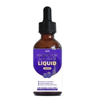 Gouttes liquides de glycinate de magnésium 1000MG 60ML OEM Marque privée Saveur naturelle de myrtille Complément alimentaire