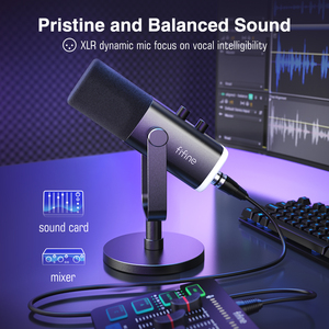 Ensemble de microphones pour podcast sur PC, casques de monitoring, microphones de studio d'enregistrement, microphones de streaming en direct, cartes son USB pour YouTubers et mixeurs audio - Product Image 6