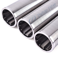 ZHEHAN SS304 Wedge Wire Solid Separator 0.02mm Saringan Sentrifugal Silinder Berbentuk Lubang Berlian untuk Filter Cairan 99%