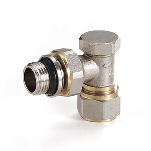 Vanne de régulation de température <span class=keywords><strong>pour</strong></span> <span class=keywords><strong>radiateur</strong></span> en cuivre et laiton DN15, fonctionnement manuel, raccords de tuyauterie à angle droit <span class=keywords><strong>pour</strong></span> l'eau, OEM général - Product Image 2