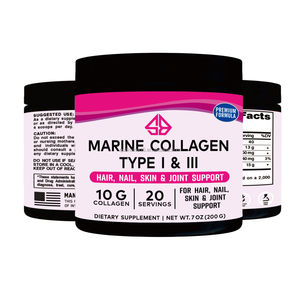 Colágeno Marino OEM en Polvo, Suplemento Herbal de Origen Animal (Alimentado con Pasto), Apto para Cetonas, para la Salud del Cabello, Piel, Uñas y Articulaciones en Adultos, 200g - Product Image 2