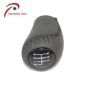 MAZDA M3 BK BL 5 CR CW 6 II <span class=keywords><strong>GH</strong></span>, cubierta de cuero negro para 5/6 velocidades, para coser a mano, perilla de palanca de cambios - Product Image 5