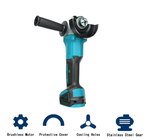 เครื่องเจียรไฟฟ้าไร้สายขนาด 125 มม. แบบไร้แปรงถ่าน สำหรับงาน DIY ใช้แบตเตอรี่ 18 โวลต์ พร้อมแบตเตอรี่ลิเธียมไอออน รุ่น JIA - Product Image 1