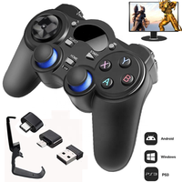 Manette de jeu sans fil 2,4 G, joystick, contrôleur de jeu, joypad pour PS3, PC, Android