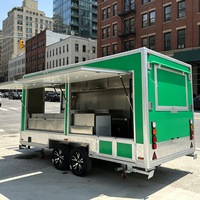 Camion de restauration de 5 mètres entièrement équipé, design unique, pour glaces, hot-dogs, hamburgers, gyros, BBQ