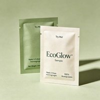 Sachets biodégradables imprimés sur mesure à trois soudures, emballage écologique pour les produits de bain, les sels de douche et les soins corporels