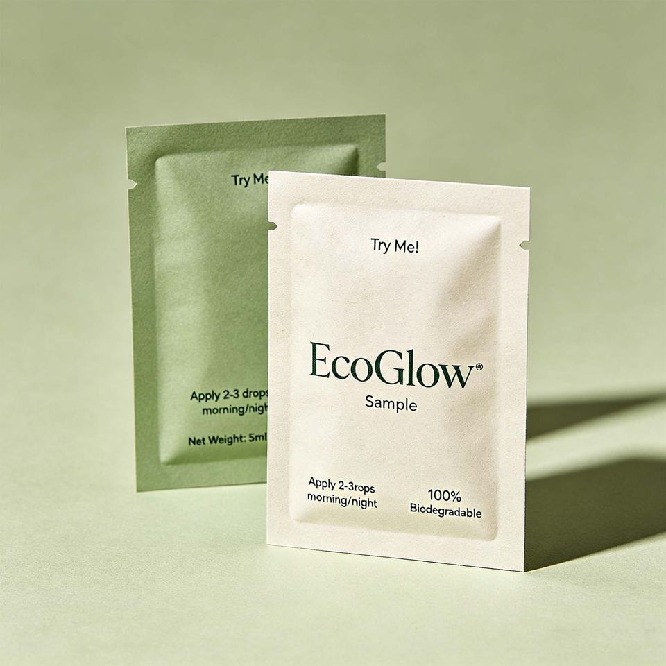 Custom Printed Biodegradable 3 Side Seal Sachet Pouch Eco Friendly ...
