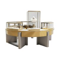 Vitrine d'exposition haut de gamme personnalisable en émail émaillé pour bijoux et produits, avec vitrine en verre, pour utilisation en hall d'exposition d'entreprise