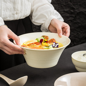 2024 Enchantment Bol en corne non toxique au design moderne et épuré, grand bol à soupe, bol à nouilles, bol à crème, pour la maison, au design haut de gamme - Product Image 3