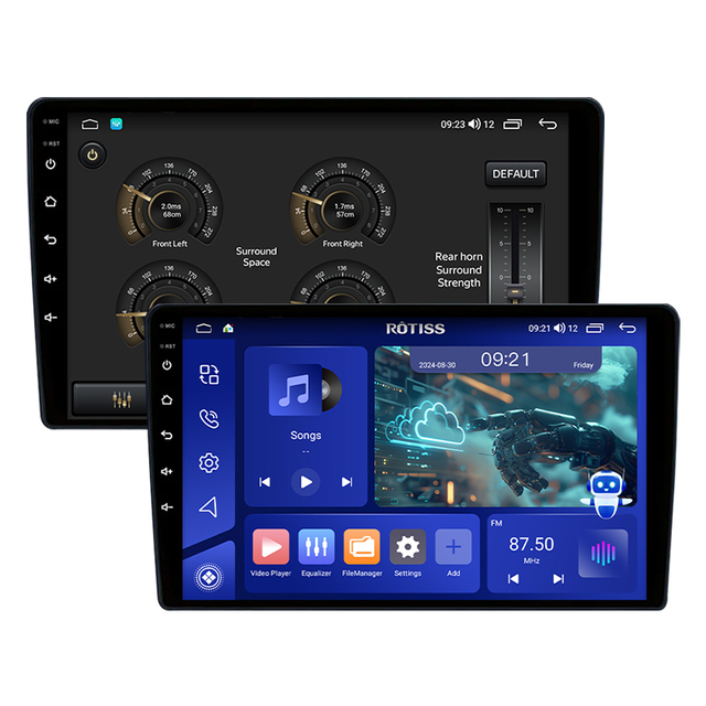 AI Car DVD Player Screen Wireless Android Auto Car Display Multimedia Car Stereo 10.26" IPS HD Radio Android 9 Pulgacadas