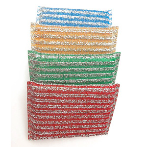 <b>Scrub</b> King Sponge <b>Brush</b> Block Rectangle Polyester Kitchen Pot Scrubber Dishwashing Pad - Product Image 3