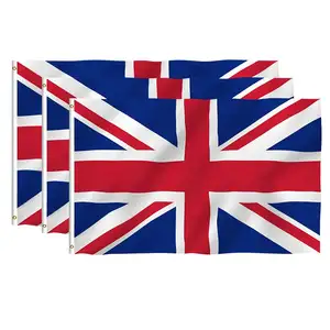 3Ft x5 Ft 100%Polyester UK United Kingdom (British, Union Jack) Printed Vibrant Colors Higher Quality Flag Banner