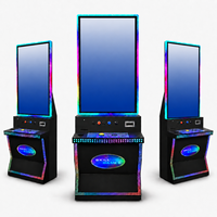 Machine de jeu d'adresse multi-jeux Fusion à écran tactile vertical de 43 pouces avec éclairage LED, cabinet métallique et accepteur de billets