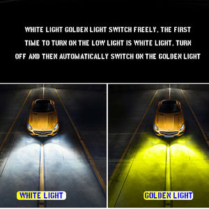 Haizg Auto Accessoires Dubbele Kleur C6 Led Koplampen H1 H3 H7 H11 9005 880 9004 9007 Led Light 3000K + 6000K Led H4 Koplamp - Product Image 6