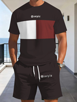 T-shirt décontracté pour homme à manches courtes, col rond, coupe ample, imprimé numérique 3D en polyester avec motif
